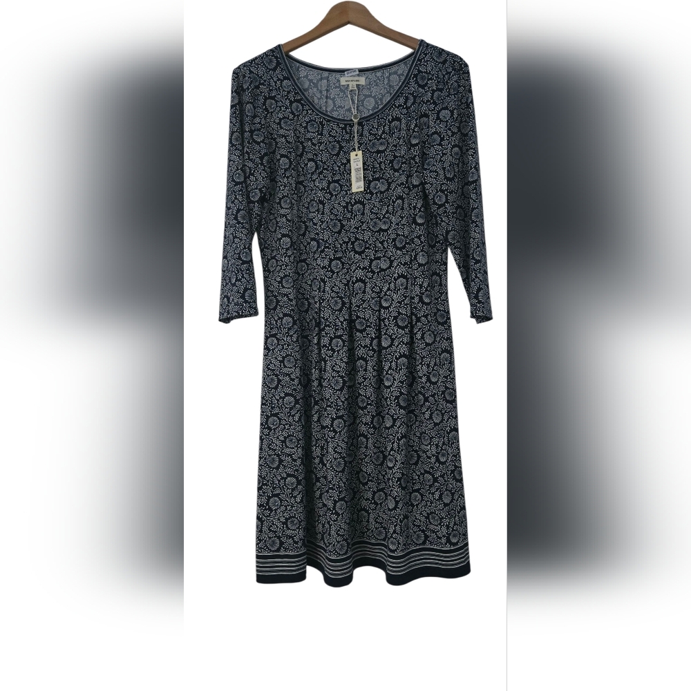 Max Studio Floral Patterned Black Dress